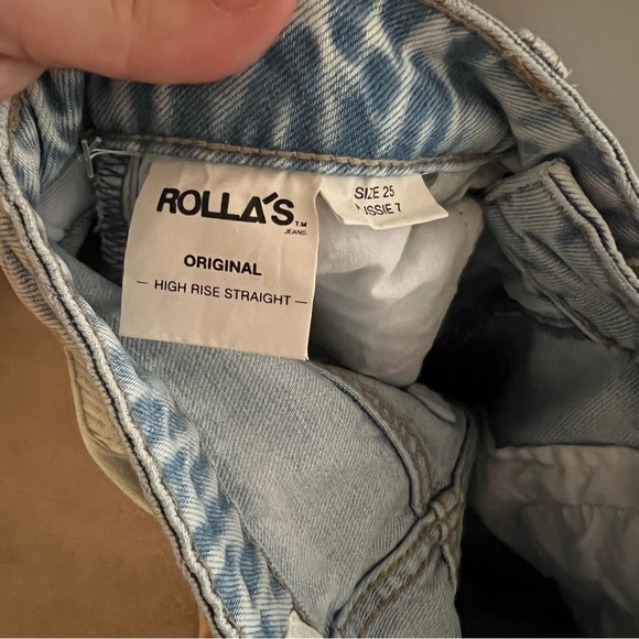 ROLLA’S Classic High Rise Straight in Sunbleached Worn - Picture 8 of 12